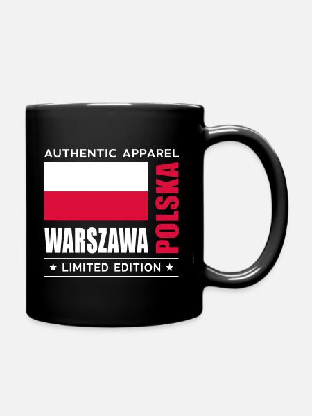 Warszawa - Tasse einfarbig - Schwarz