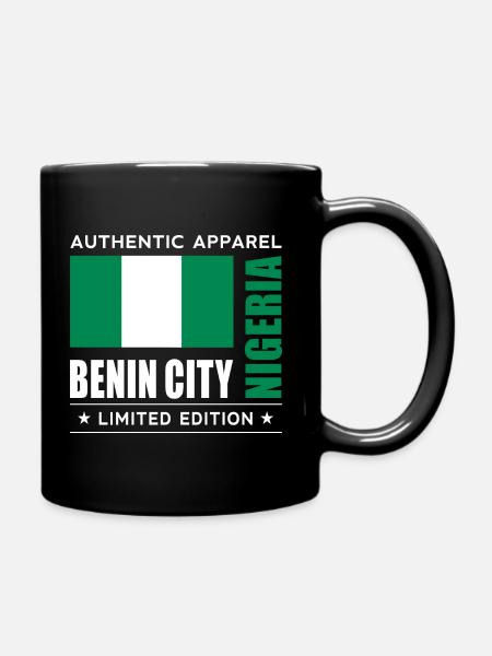 Benin City - Tasse einfarbig - Schwarz