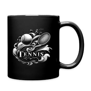 Le tennis est un sport pour les hommes et les femmes - Mug uni - noir - Droite