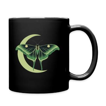 Lunar Moth Actias Luna - Tasse einfarbig - Schwarz - Rechts
