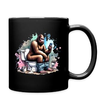 Faire des trucs impertinents Drôle Bigfoot - Mug uni - noir - Droite