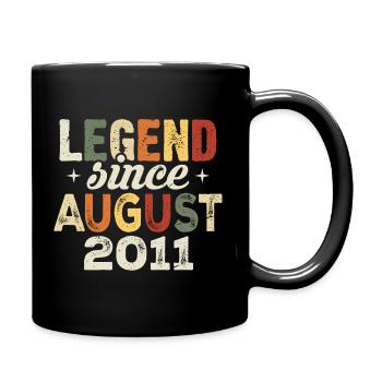 Août 2011 Anniversaire Août 2011 - Août 2011 - Mug uni - noir - Droite