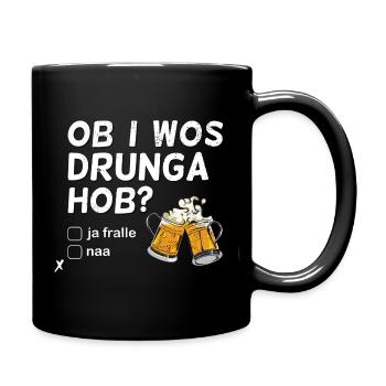 Bayrisches Bier Festival Design lustig Partygesche - Tasse einfarbig - Schwarz - Rechts