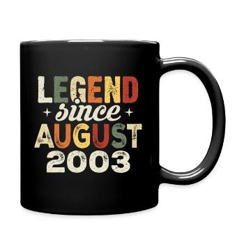 Août 2003 Anniversaire Août 2003 - Août 2003 - Mug uni - noir - Droite