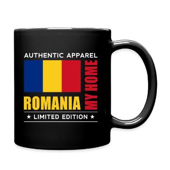 Romania - Full Colour Mug - black - Right