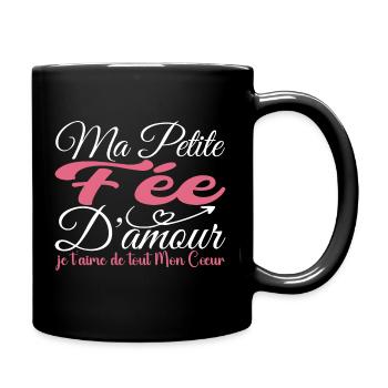 Love fairy gift, best fairy I love you - Full Colour Mug - black - Right