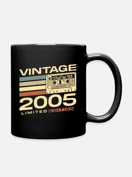 Original 2005 Jahrgang Retro Geburtstag Geschenk - Tasse einfarbig - Schwarz