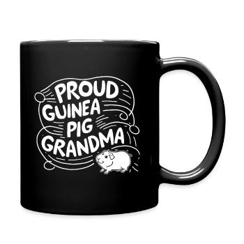 Proud guinea pig grandma - Full Colour Mug - black - Right