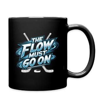 Hockey-Liebe – Der Flow geht weiter - Tasse einfarbig - Schwarz - Rechts