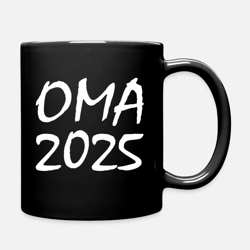 Oma 2025 - Tasse einfarbig - Schwarz