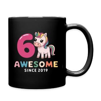 6e anniversaire - Génial depuis 2019 - Mug uni - noir - Droite