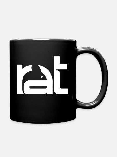 Rat - Ratte - Tasse einfarbig - Schwarz