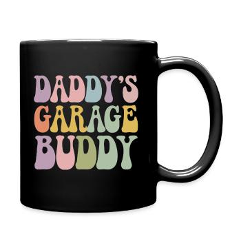 Visser ensemble avec papa - Mug uni - noir - Droite