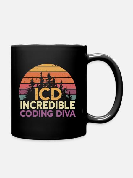 Creative minds in medical code - Full Colour Mug - black