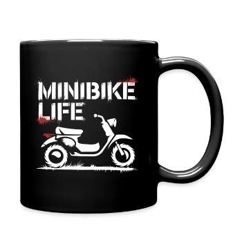 Riding fun with minibikes - Full Colour Mug - black - Right