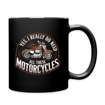 Motorcycles: pure passion - Full Colour Mug - black - Right