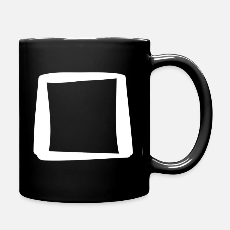 Square box to check off - Full Colour Mug - black