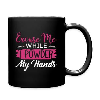 Rock Climbing Excuse Me While I Powder My Hands - Full Colour Mug - black - Right