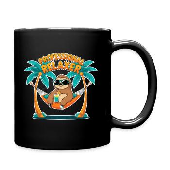 Casual Sloth - Professional Relaxer - Full Colour Mug - black - Right