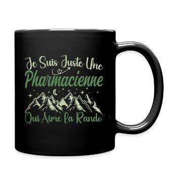 Pharmacienne aventurier passionnée de Randonnée - Mug uni - noir - Droite
