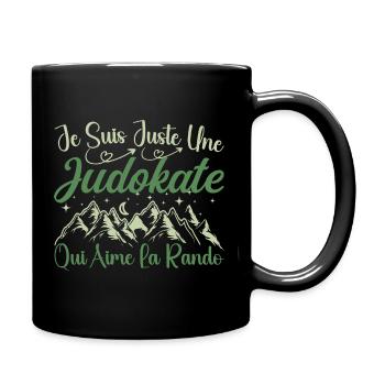 Judokate aventurier passionnée de Randonnée cadeau - Mug uni - noir - Droite
