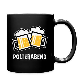Polterabend (JGA Bier Bayrische Bierkrüge / 3C) - Tasse einfarbig - Schwarz - Rechts