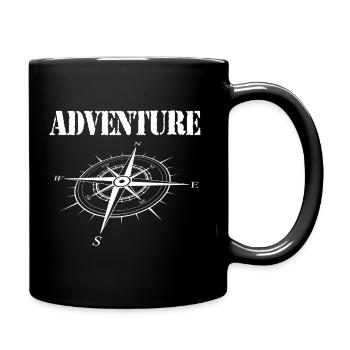 Adventure - Tasse einfarbig - Schwarz - Rechts