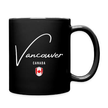 Vancouver Canada, design minimaliste élégant - Mug uni - noir - Droite