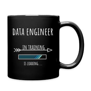 Geschenk Beruf Ausbildung Dateningenieur - Tasse einfarbig - Schwarz - Rechts