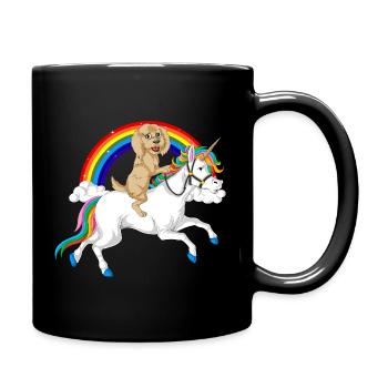 Golden Doodle - Full Colour Mug - black - Right