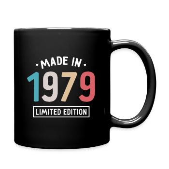 Fabriqué en 1979 - Edition limitée - Année de naissance - Mug uni - noir - Droite
