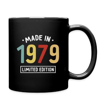 Fabriqué en 1979 - Edition limitée - Année de naissance - Mug uni - noir - Droite