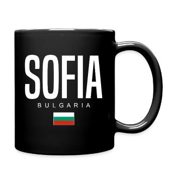Sofia Bulgarien - Tasse einfarbig - Schwarz - Rechts