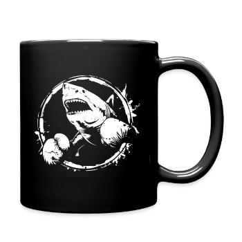 Shark Boxer Boxing MMA - Full Colour Mug - black - Right