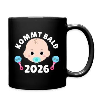 Future maman PROCHAINEMENT 2026 Drôle - Mug uni - noir - Droite