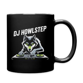 DJ Howlstep Wolf au bureau Ambiance EDM Rave - Mug uni - noir - Droite