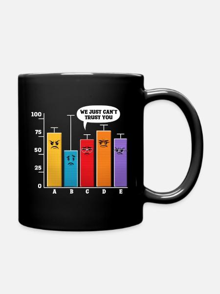 Data Science-Analyse - Tasse einfarbig - Schwarz