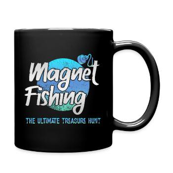 Neodymium Magnet Fishing Magnetic Fisher - Full Colour Mug - black - Right
