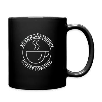 Kindergarten Teacher Coffee Powered Kindergarten - Full Colour Mug - black - Right