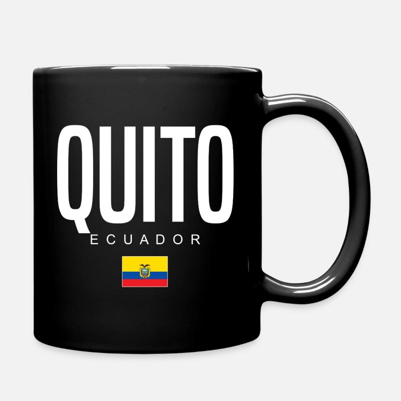 Quito Ecuador Ecuadorians - Full Colour Mug - black