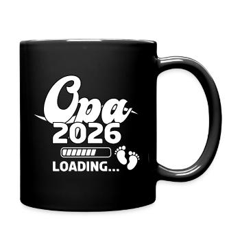 Grandpa 2026 Loading Baby Footprints Design - Full Colour Mug - black - Right