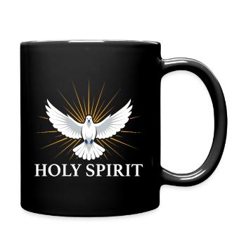 Heiliger Geist Taube mit Strahlen Glaube Religion - Mug uni - noir - Droite