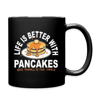 Better Life Pancakes - Full Colour Mug - black - Right