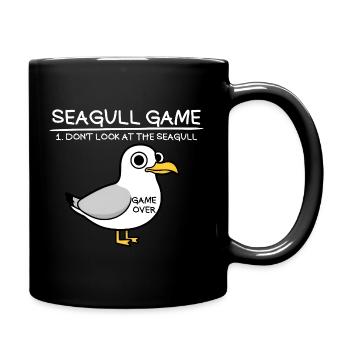 Jeu Seagull Ne regardez pas la mouette drôle - Mug uni - noir - Droite