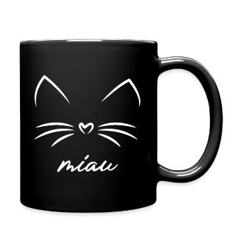 Cat Meow Gift Dictons drôles - Mug uni - noir - Droite