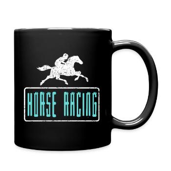Amateurs de vitesse rétro en bord de piste - Mug uni - noir - Droite