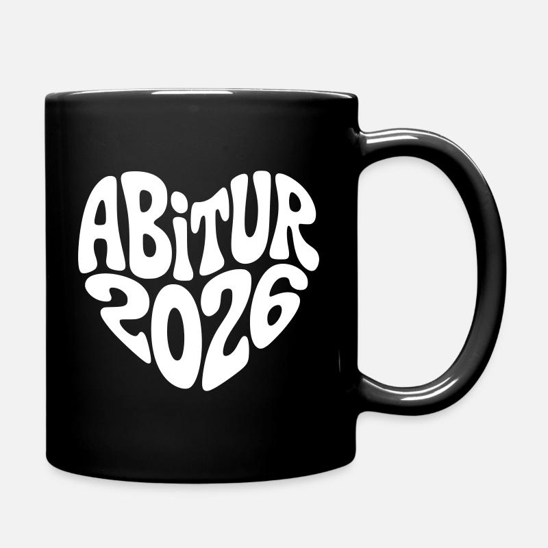 Abitur 2026 Herz - Tasse einfarbig - Schwarz