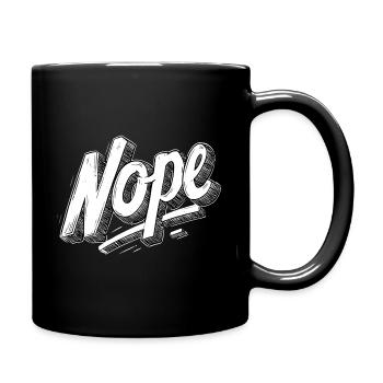 Non - Mug uni - noir - Droite