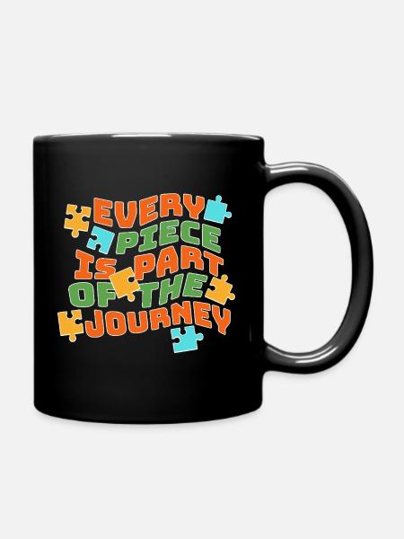 Autism Team: Strong Together - Full Colour Mug - black