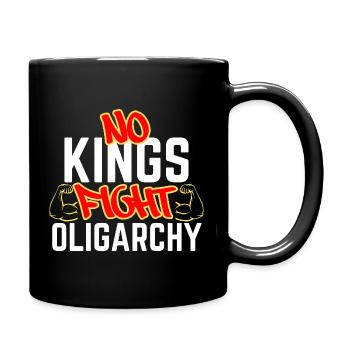 Pas de rois, combat oligarchie - Mug uni - noir - Droite